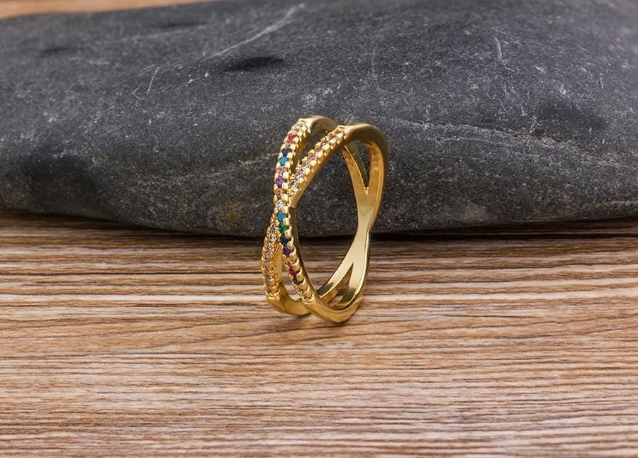 The Petite Woven Rainbow Ring - I Spy Jewelry